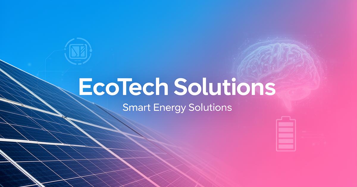 EcoTech Solutions - Sänk energikostnader med 30% | Solceller & AI